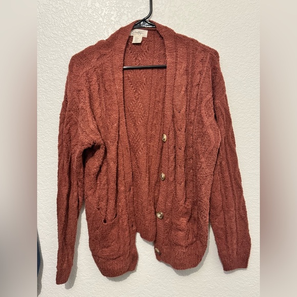 Jessica Simpson Sweaters - Jessica Simpson Warm Rust Cardigan
